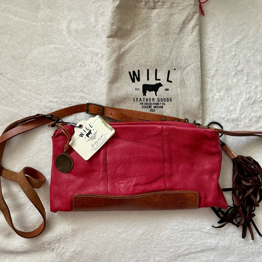 EUC Will Leather Goods Isabel Crossbody or Clutch styling